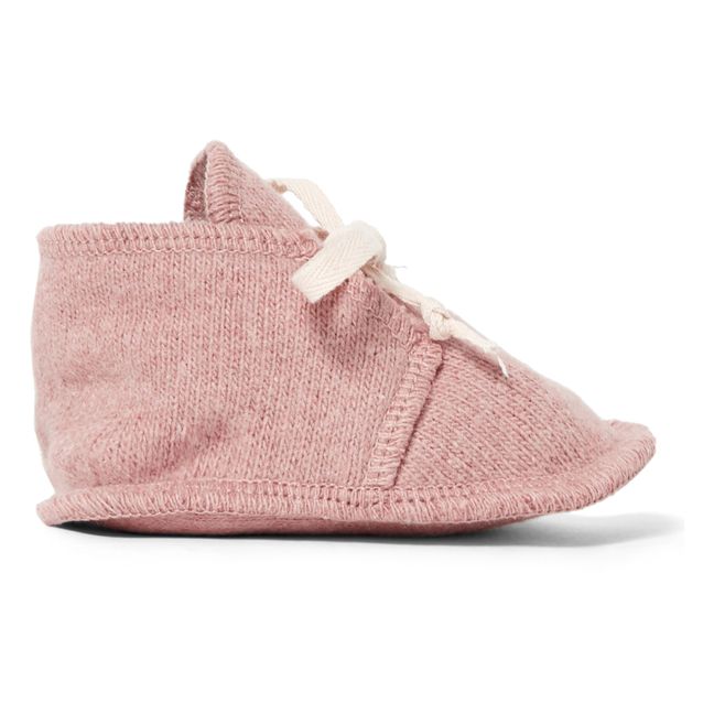Chaussons Maille Recyclée Rose
