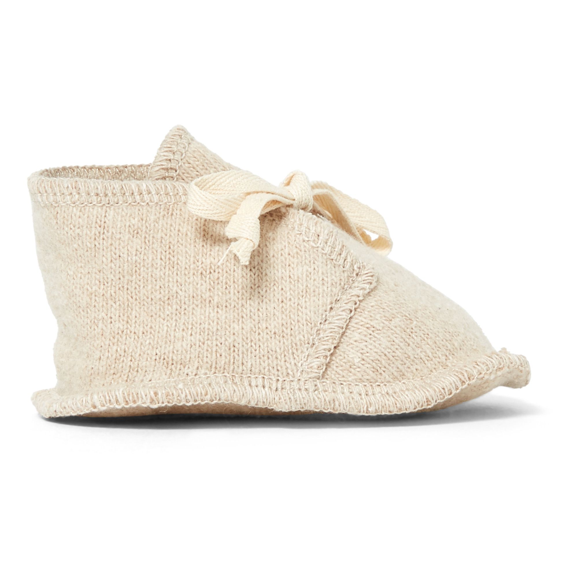 Babe & Tess - Chaussons Maille Recyclée - Fille - Ecru
