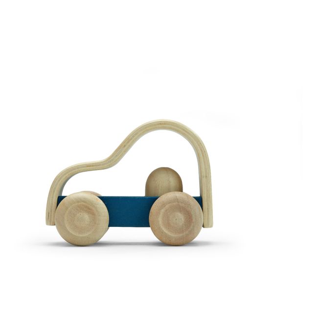 My First Wooden Toy Car Navy blue