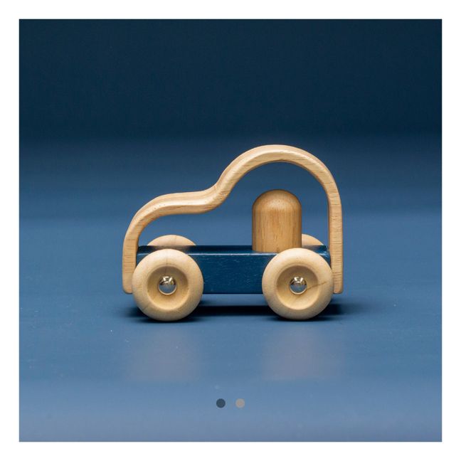 My First Wooden Toy Car Navy blue