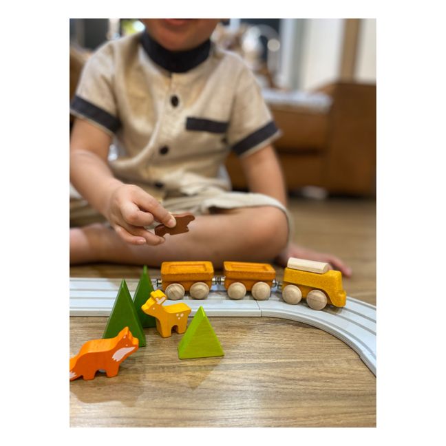 Train marchand en bois
