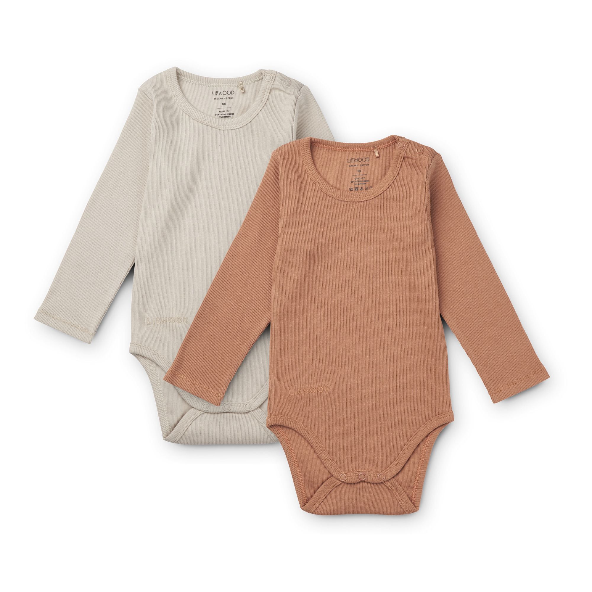 Liewood - Lot 2 Bodies Yanni Coton Bio - Fille - Rose