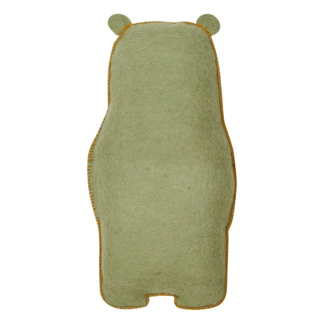 Cuscino, modello: Pasu Grizzly, in feltro | Verde