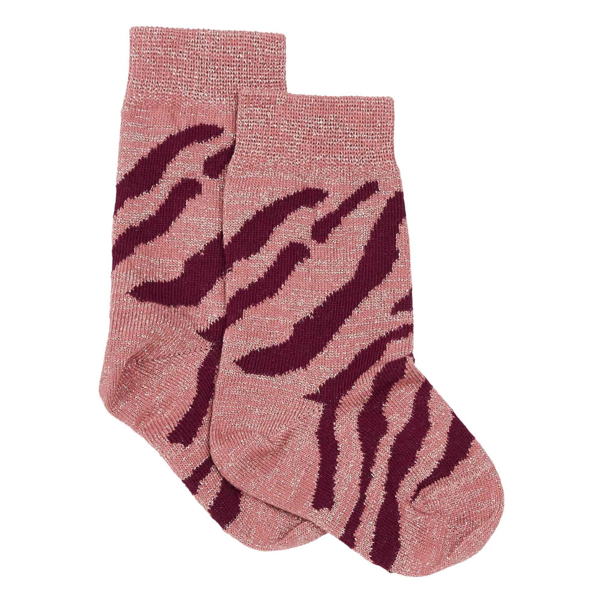 Louise Misha - Chaussettes Zèbre Chachi - Fille - Rose