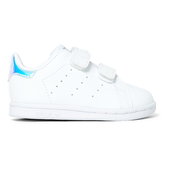 Zapatillas 2 Velcros Iridiscente Stan Smith reciclado | Plateado