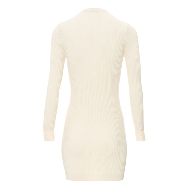 Mini Ribbed Dress | Nude