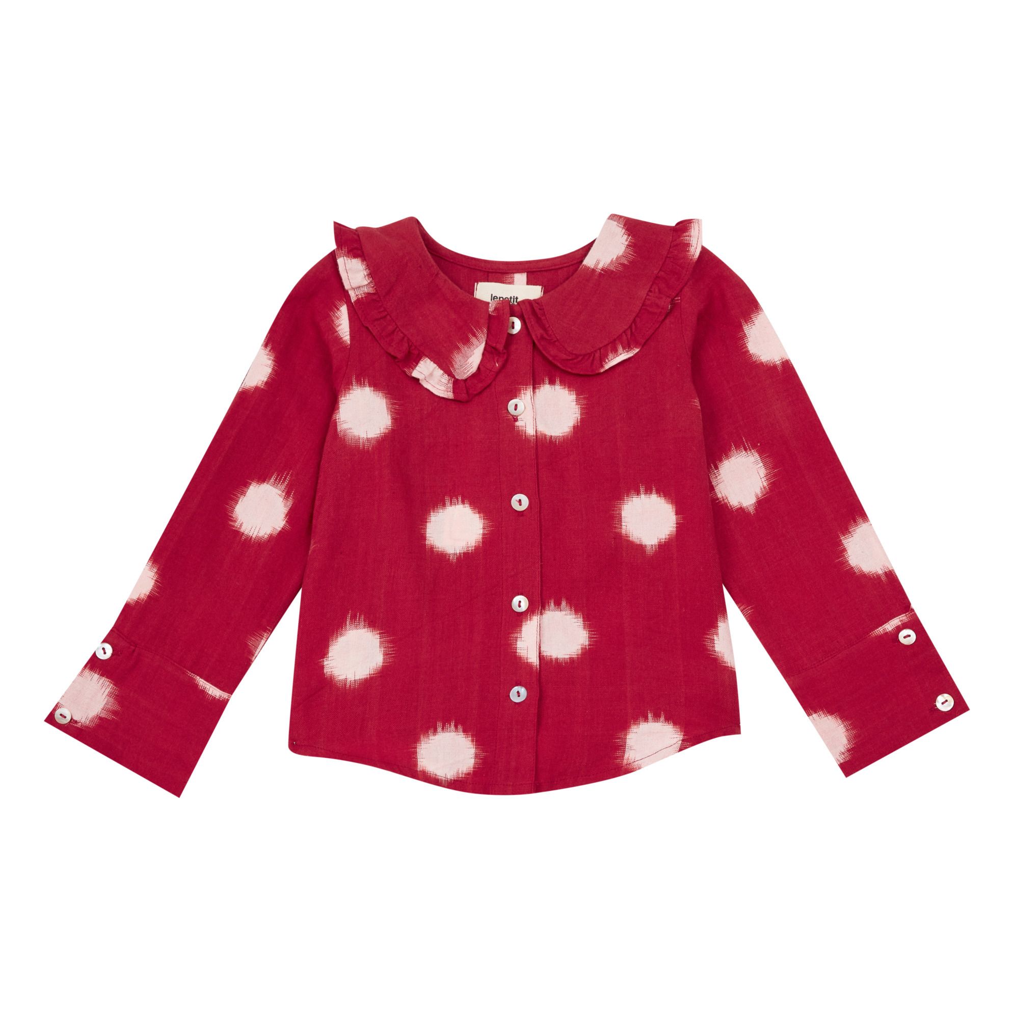 Marine Ikat Blouse Red- Product image n°0