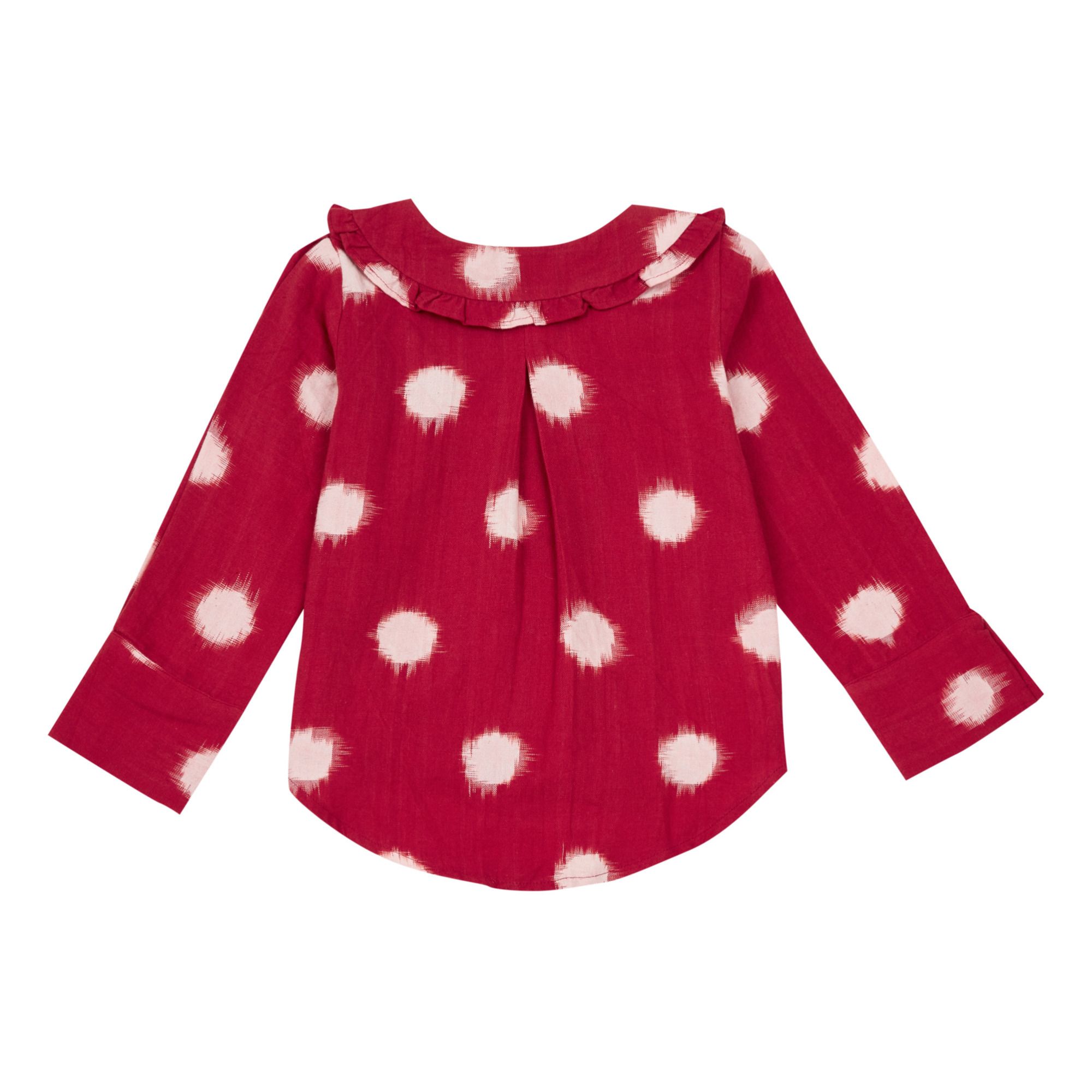Marine Ikat Blouse Red- Product image n°1