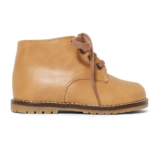 Wood Sherpa-Lined Boots Camel