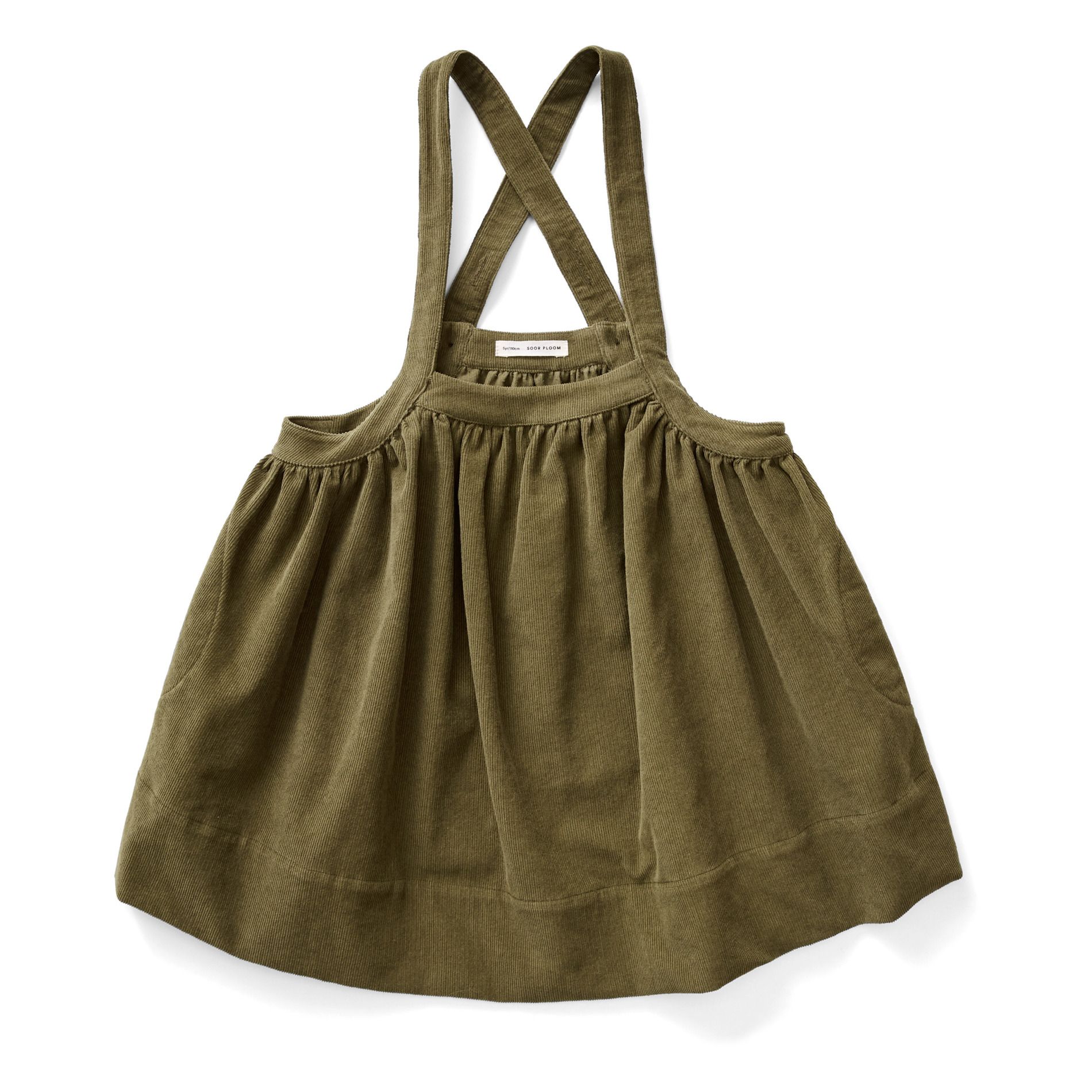Soor Ploom - Robe à Bretelles Velours Eloise - Fille - Vert kaki