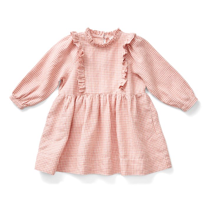 Percy Linen Dress | Pink- Product image n°0