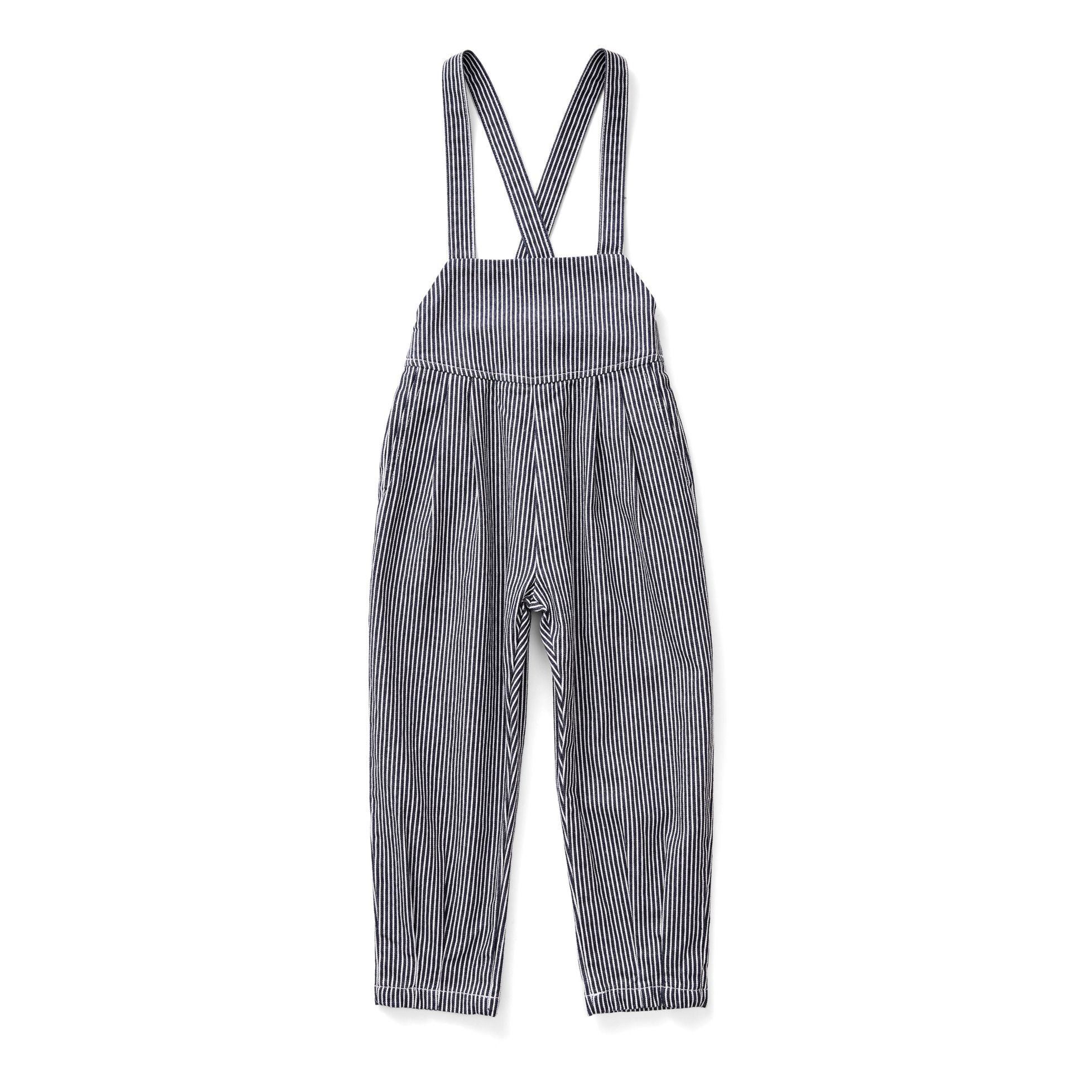 Soor Ploom - Salopette Rayée Imogen Striped Dungarees - Blue