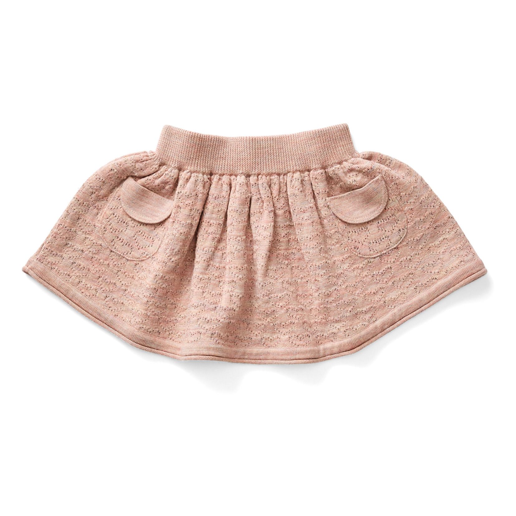 Norma Merino Wool Skirt Pale pink- Product image n°0
