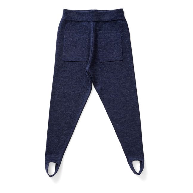 Mina Merino Wool Leggings | Navy blue