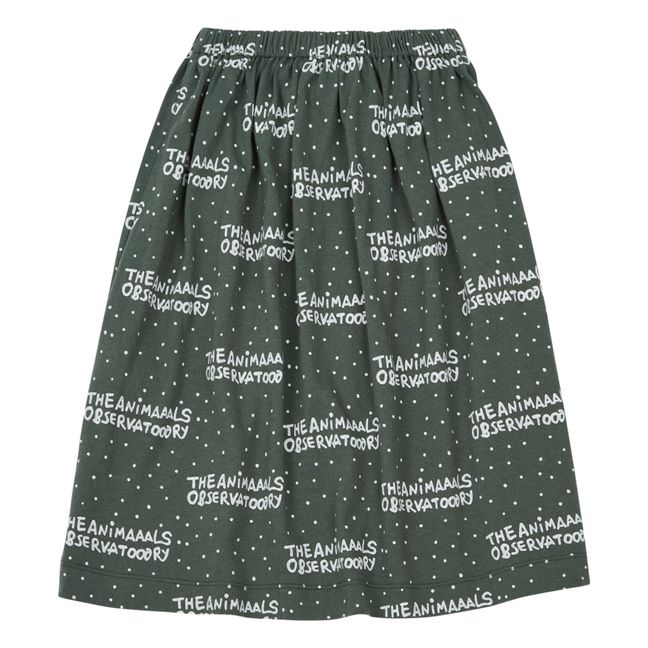 Ladybug Long Jersey Skirt Dark green