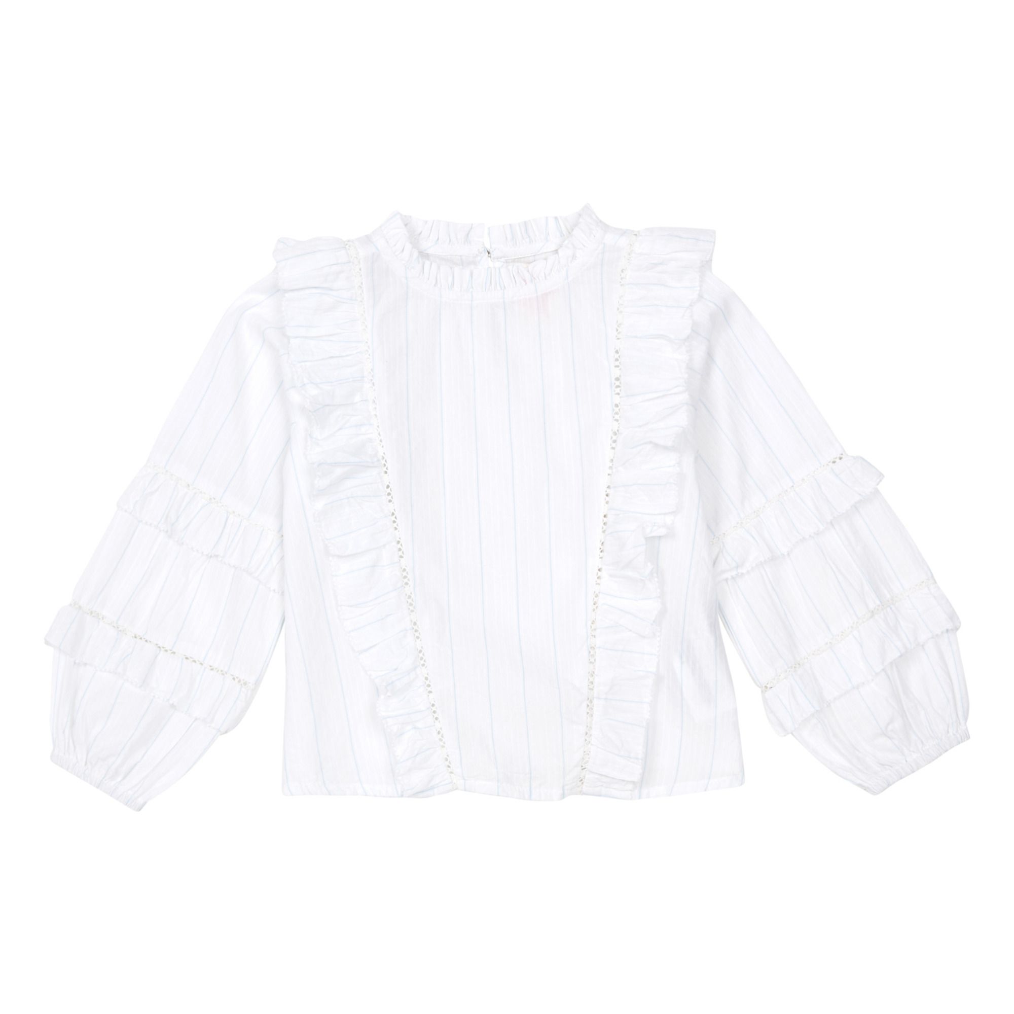 AO76 - Blouse Nelly - Fille - Blanc