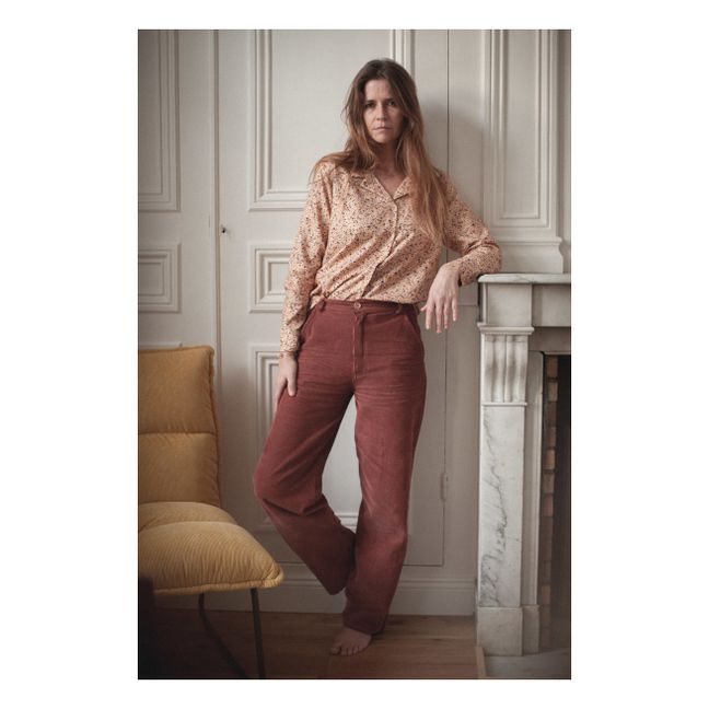 Elugo Corduroy Trousers Ecru Swildens 