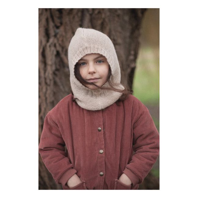 Cagoule Baby Alpaga Lutin | Beige