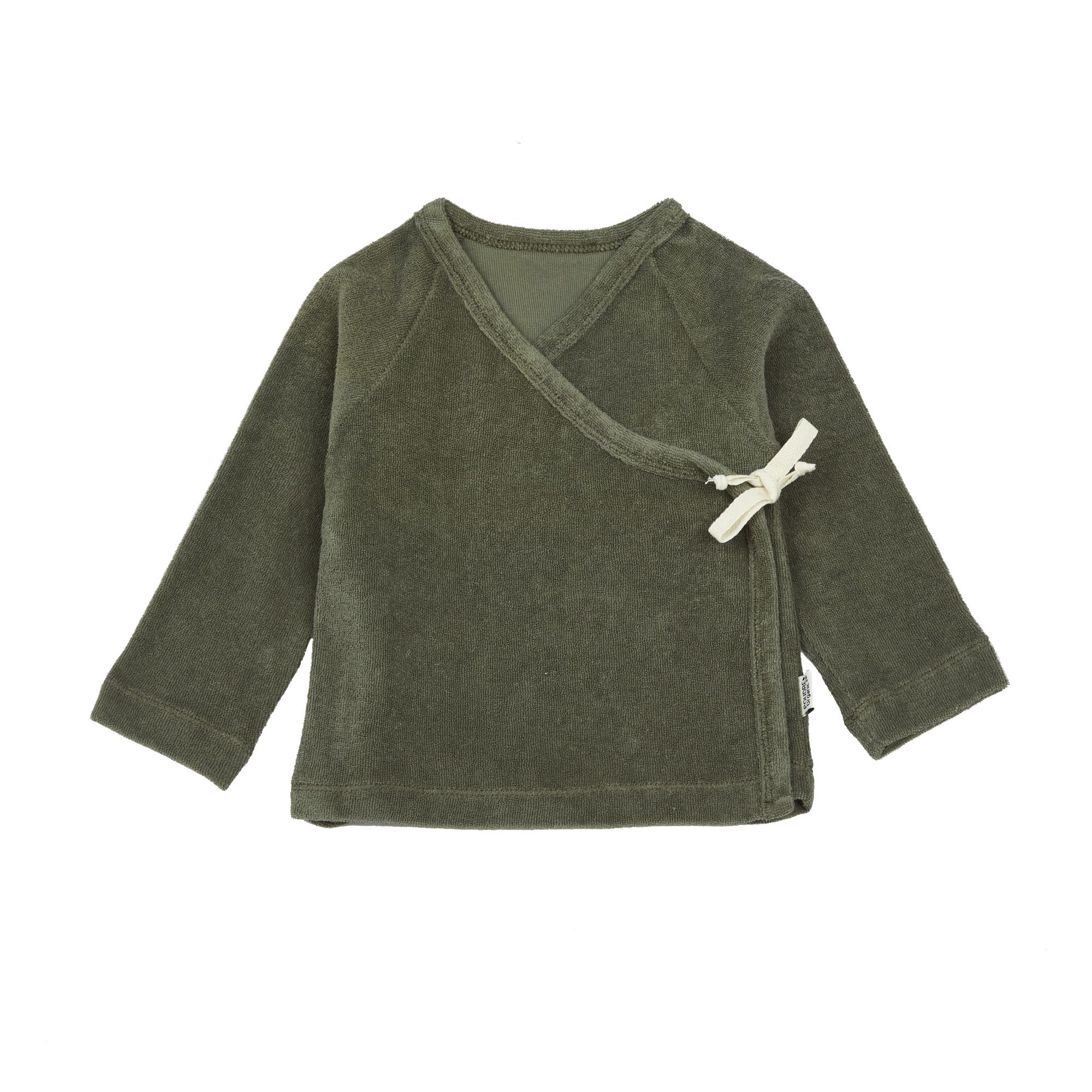 Poudre Organic - Cache CÅ“ur Eponge Coton Bio Crocus - Fille - Vert foncé