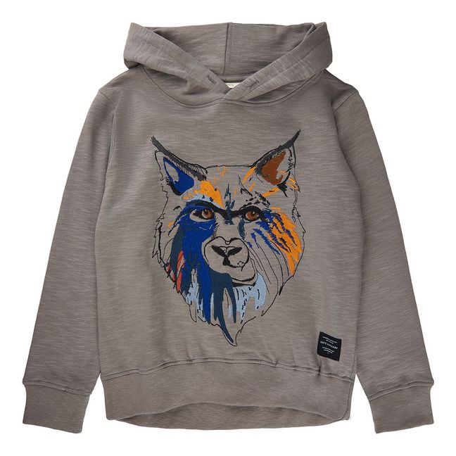 Bowie Organic Cotton Hoodie Taupe grey