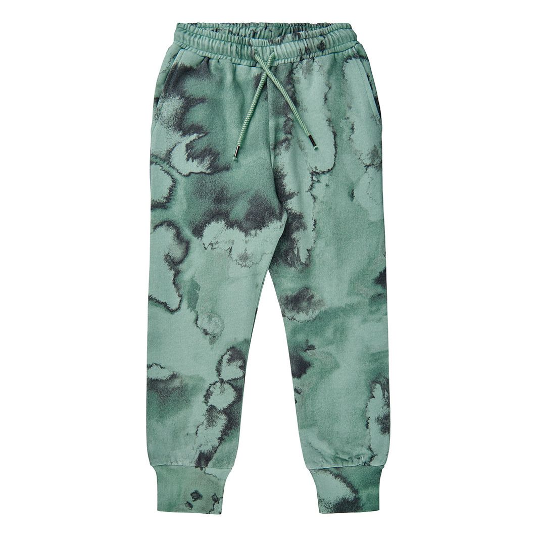 Pantalón jogger Tie and Dye de algodón orgánico Jules Verde- Imagen del producto n°0