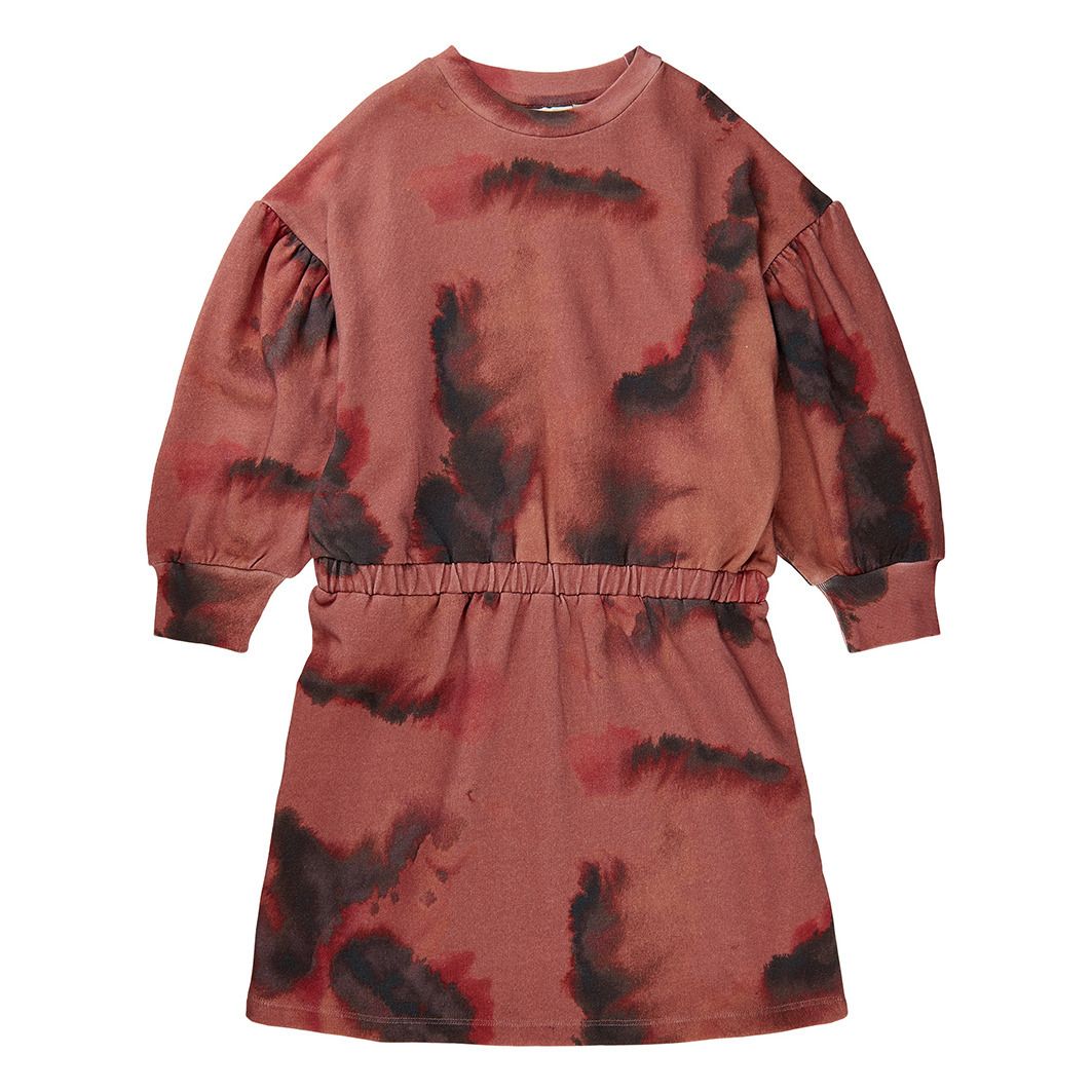 Soft Gallery - Robe Coton Bio Tie and Dye Ilsa - Fille - Vieux Rose