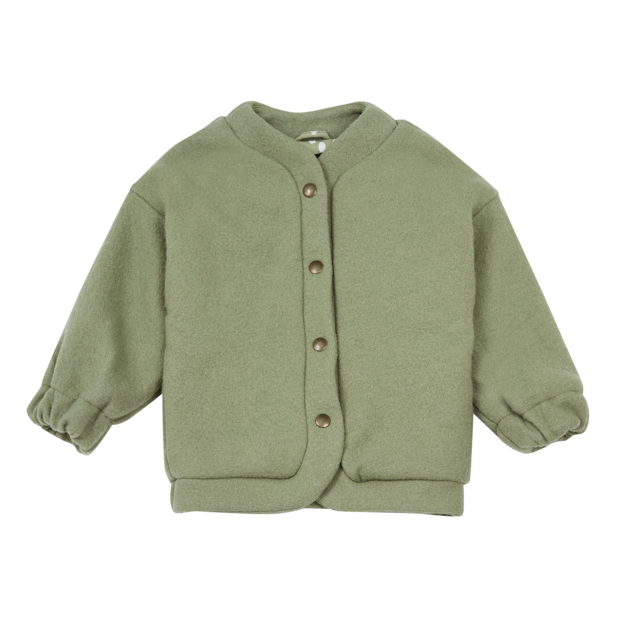Monkind - Veste Laine et Coton Bio - Fille - Vert