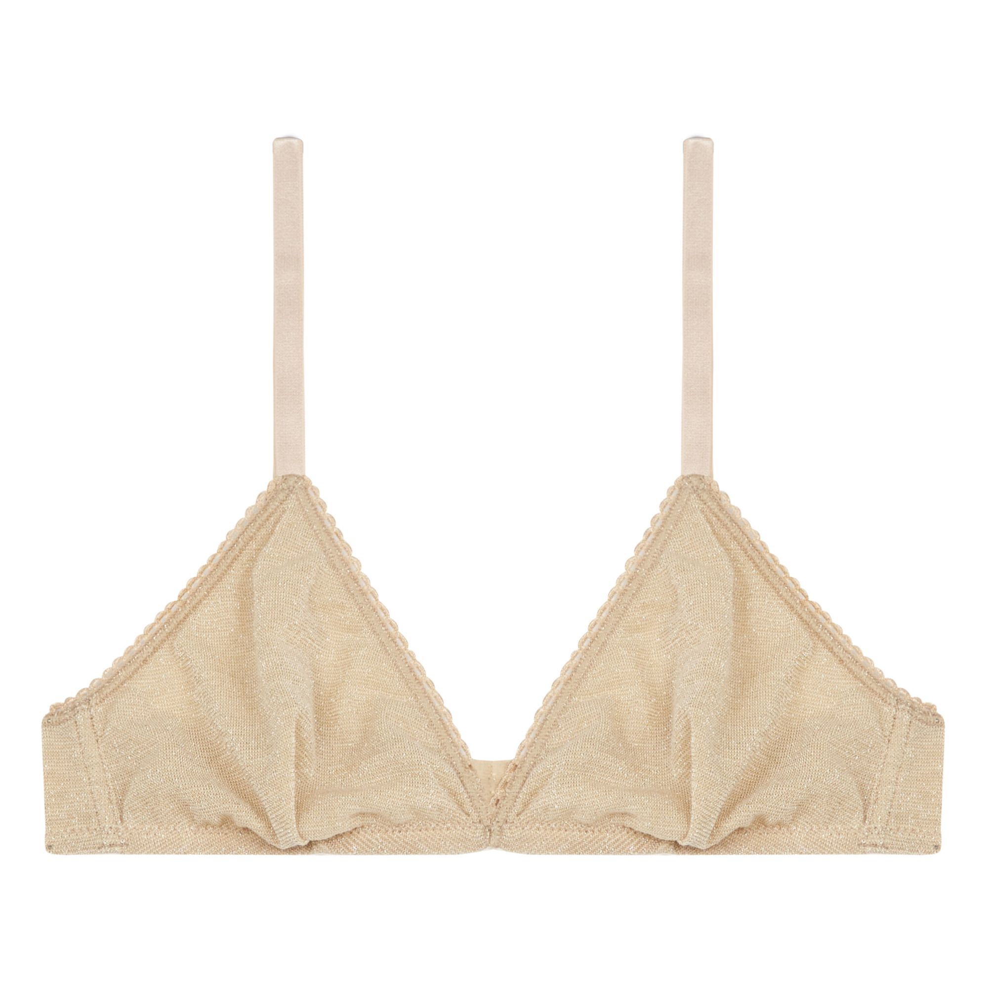 Momoni - Soutien-gorge Amethist Jersey Métallisé - Femme - Doré