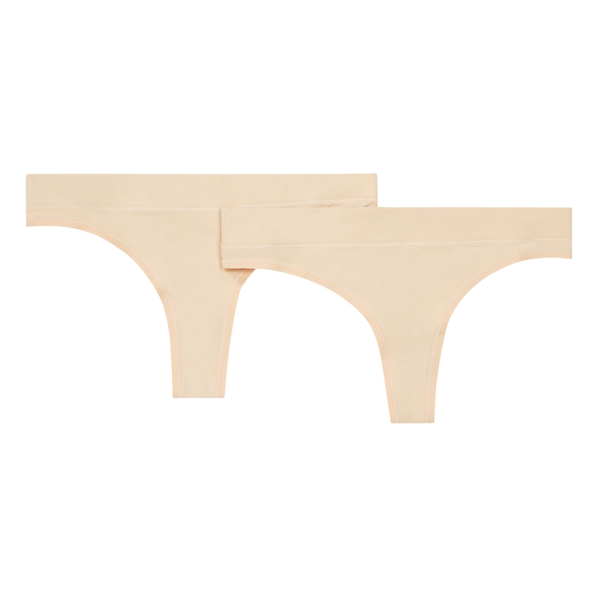 Organic Basics - Lot de 2 Tonga Coton Bio - Femme - Beige Nude