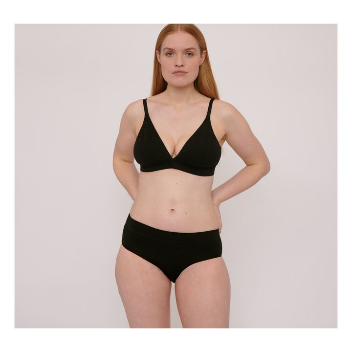 Set of 2 Organic Cotton Knickers Black- Product image n°1