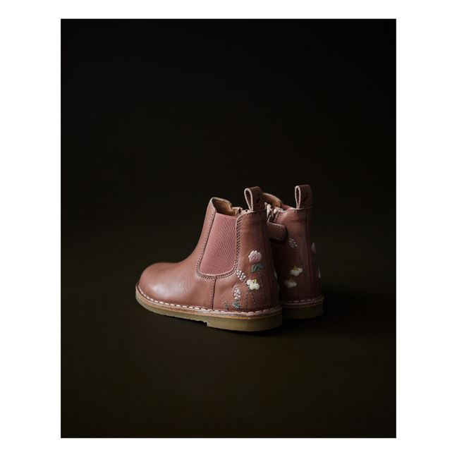 Uniqua Capsule Embroidered Boots Dusty Pink
