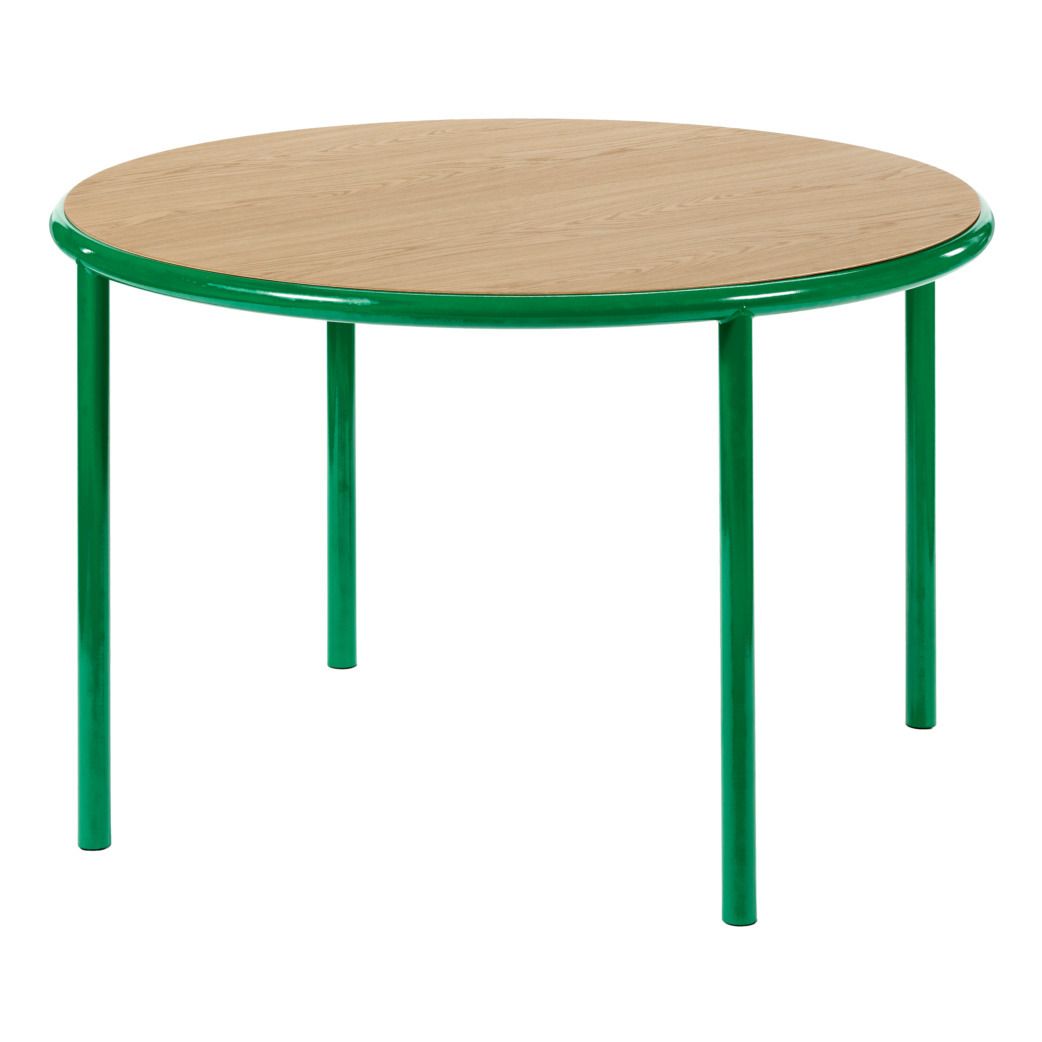 Valerie Objects - Table ronde en chêne 120 - Muller Van Severen - Vert