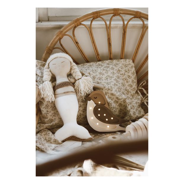 Lampe veilleuse oiseau café beige (Little Lights) - Couverture