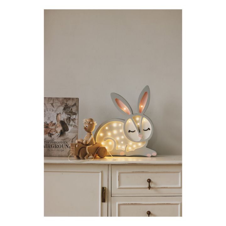 Rabbit Table Lamp | Light grey- Product image n°1