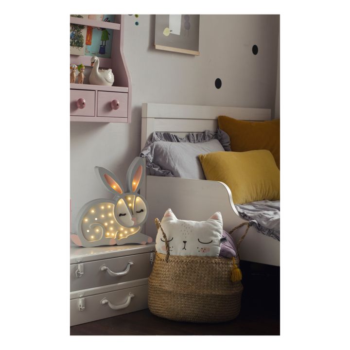 Rabbit Table Lamp | Light grey- Product image n°6