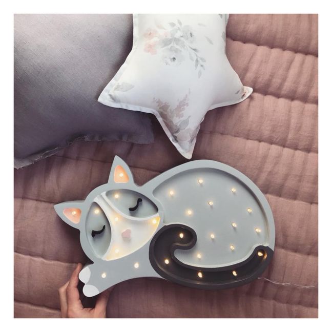 Lampe à poser Chat | Gris clair