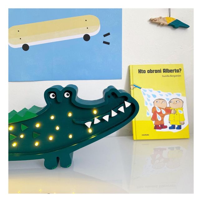 Lampe à poser Crocodile | Vert sapin