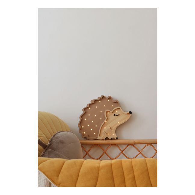 Hedgehog Table Lamp Brown