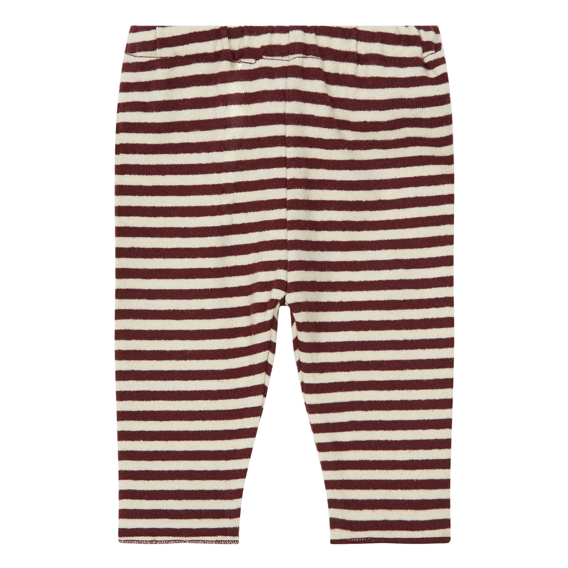 Babe & Tess - Legging Rayé - Fille - Bordeaux