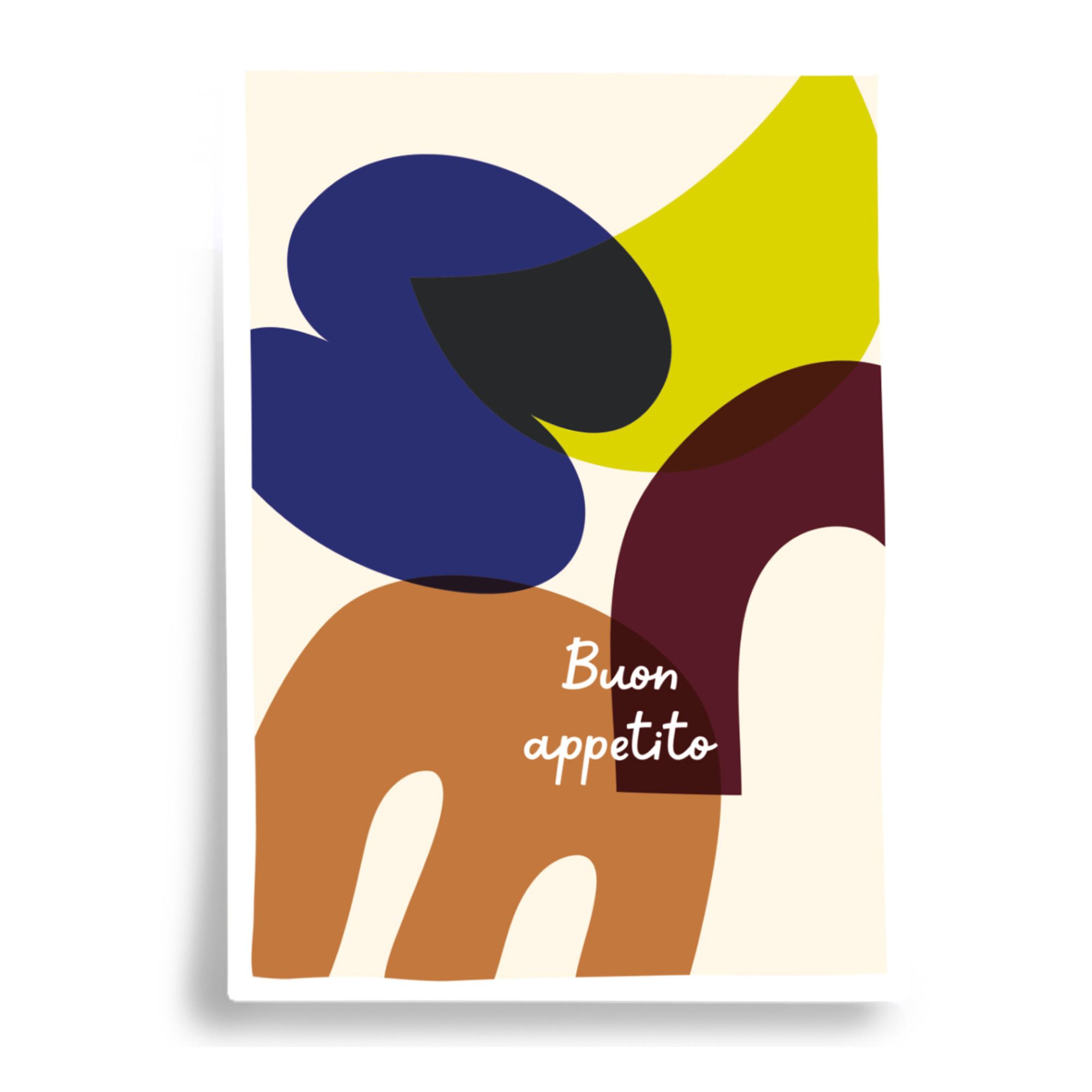 Taxi Brousse - Affiche Buon Appetito - Multicolore