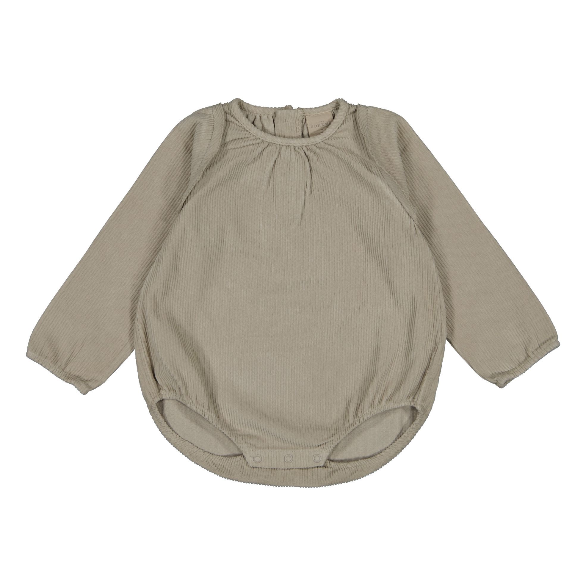 Studio Bohème - Barboteuse Velvet Côtelé Coton Bio Esmée - Fille - Beige