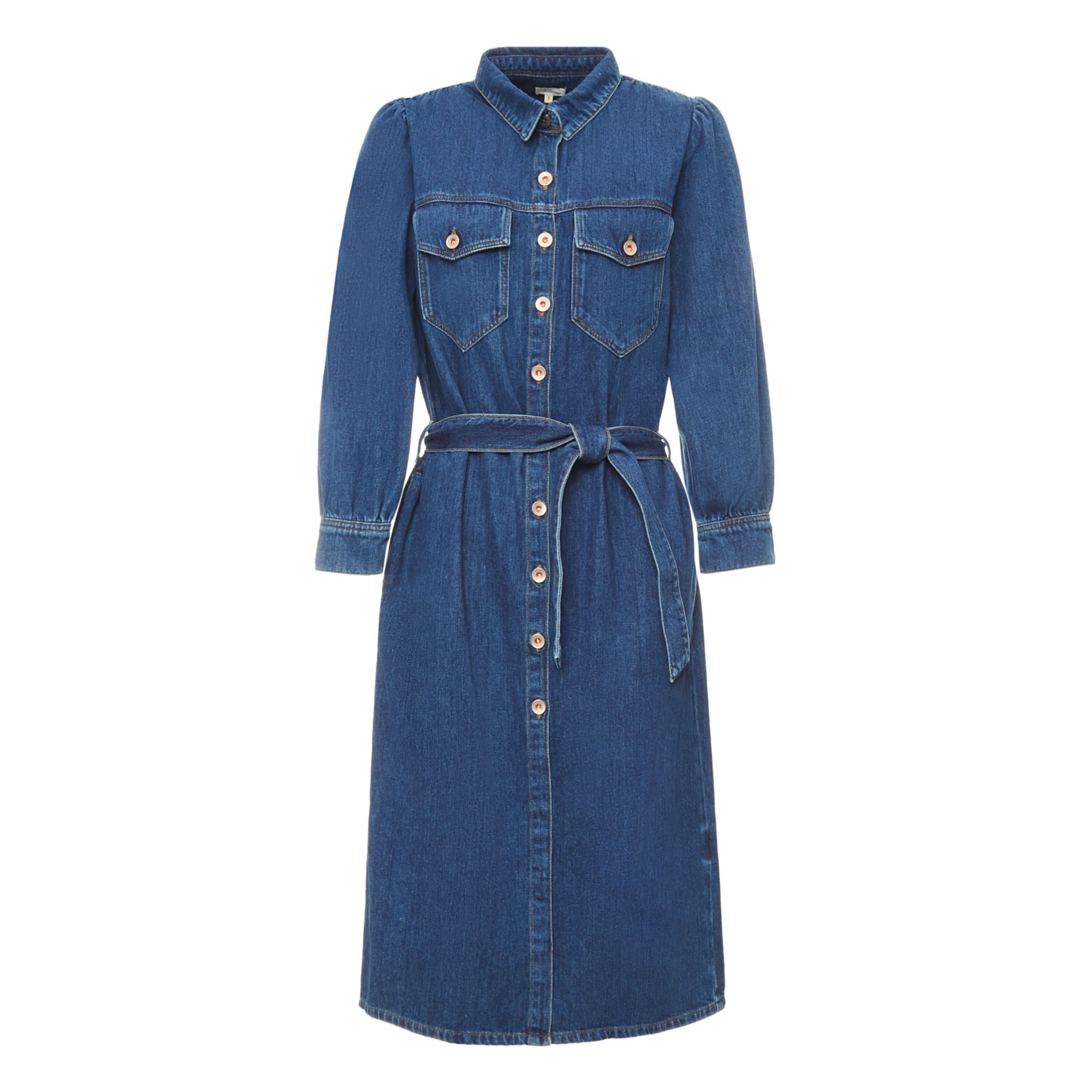 Bellerose - Robe Penny Denim- Collection Femme - - Bleu