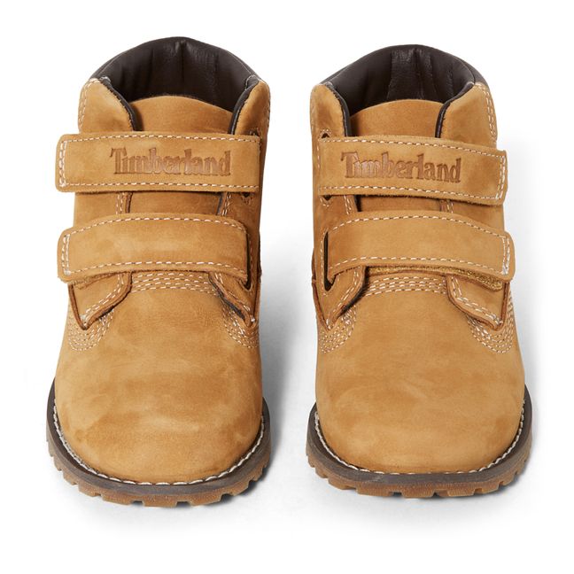 Pokey Pine Velcro Boots | Camel