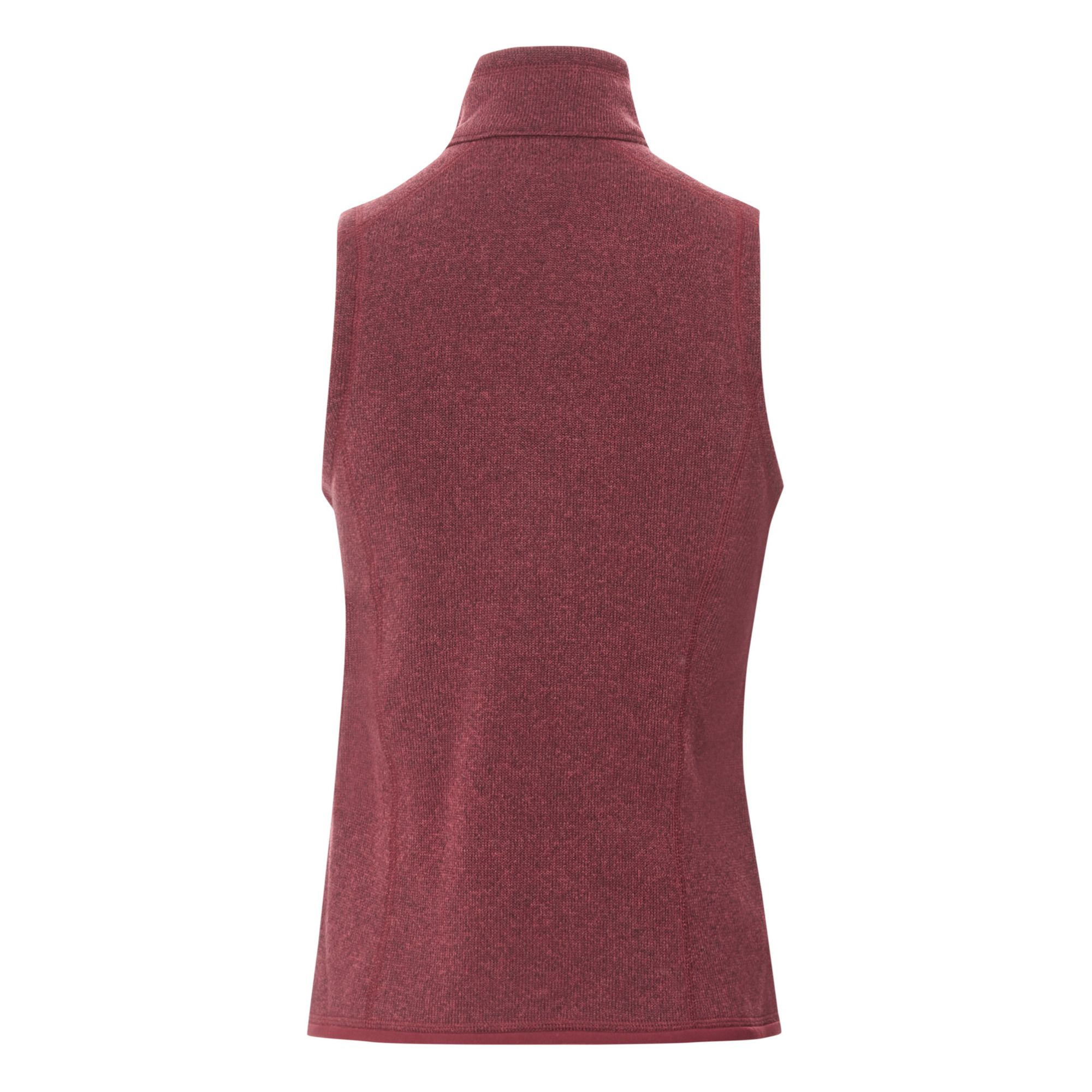 burgundy sleeveless sweater