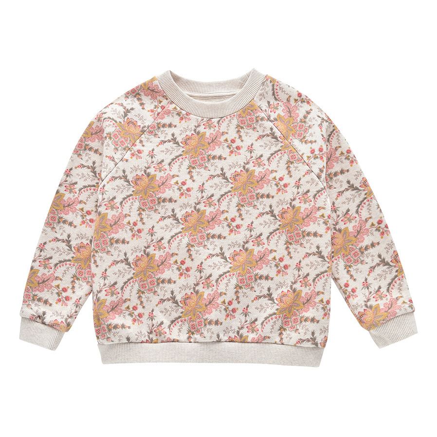 Louise Misha - Sweat Coton Bio Fleuri Kyra - Fille - Ecru