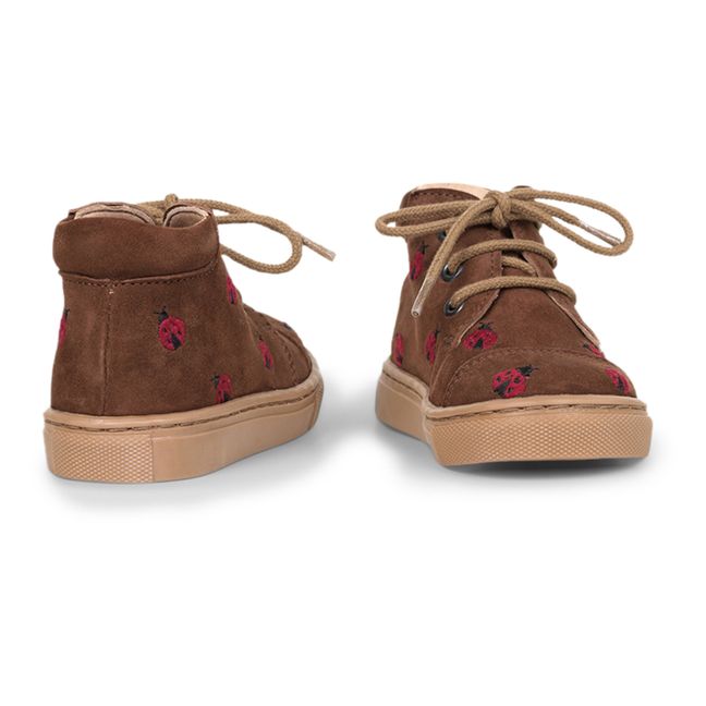 Ladybirds X Uniqua Capsule Embroidered Boots Chocolate