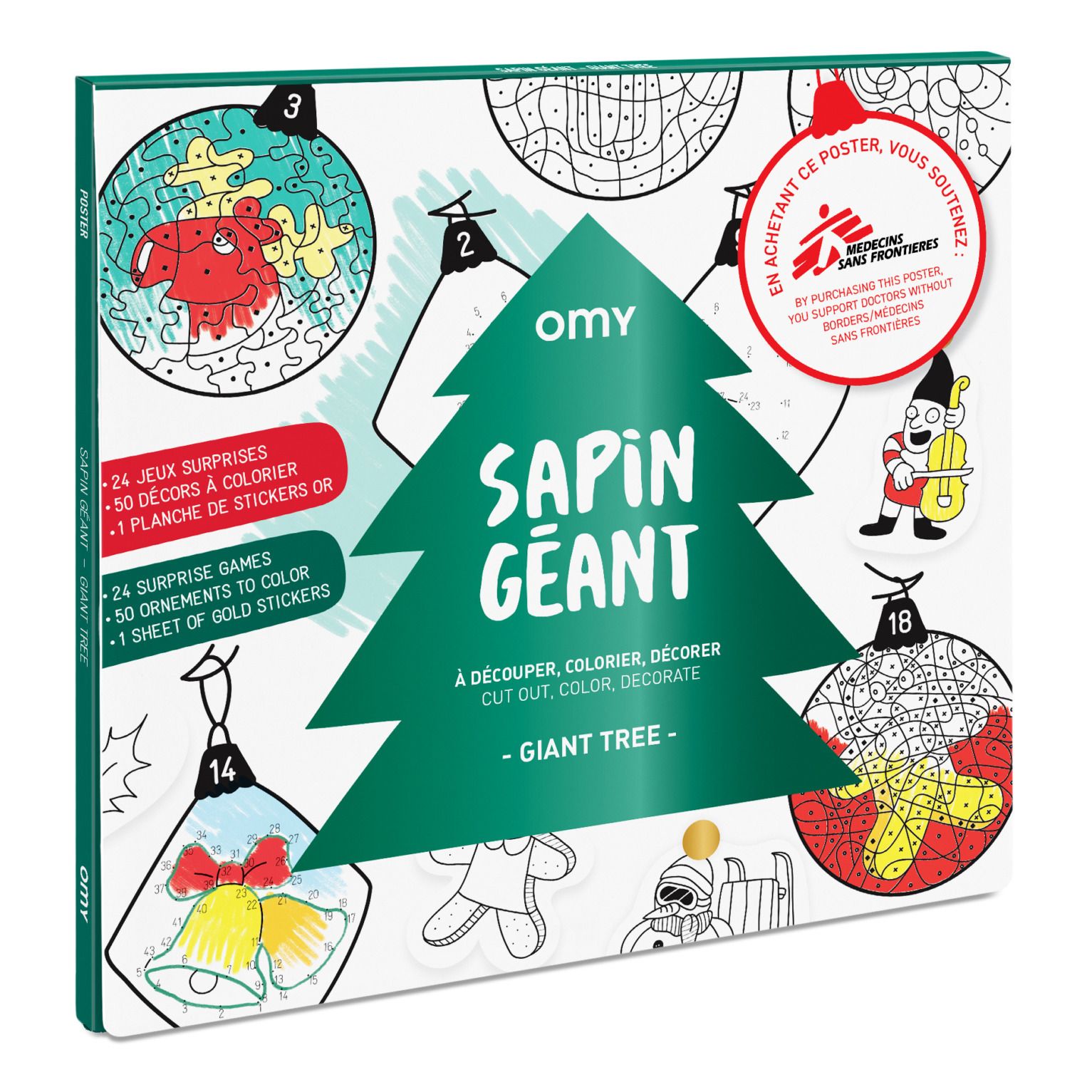 Giant Colouring-In Poster - Christmas Tree- Product image n°0