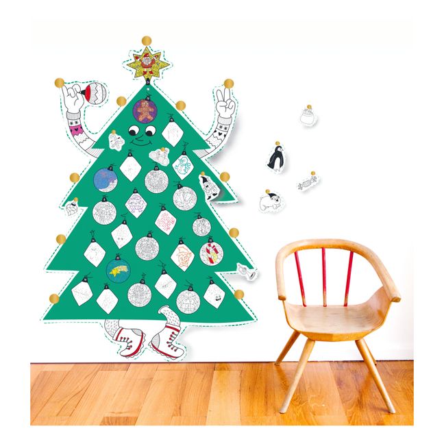 Poster gigante da colorare - Albero di Natale