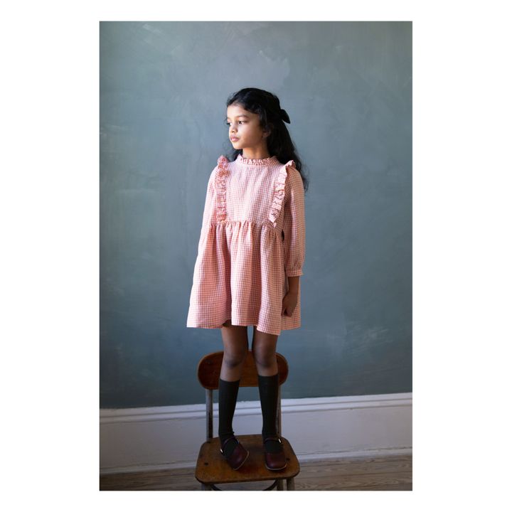 Percy Linen Dress | Pink- Product image n°1