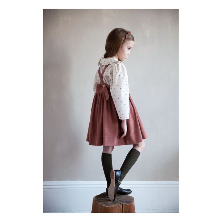 Soor Ploom - Enola Corduroy Suspender Dress - Pink | Smallable